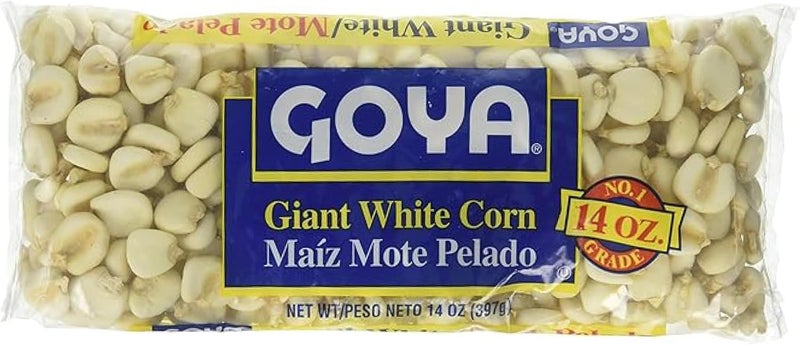 Goya Giant White Corn, Whole White Corn, Dried White Corn Grains, 14oz - Image 1